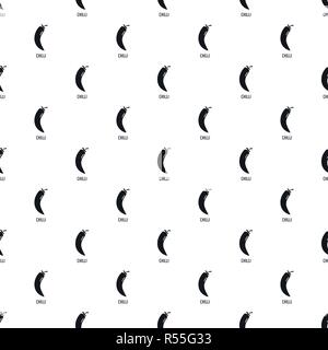 Chilli pepper pattern seamless vector repeat geometric for any web design Stock Vector