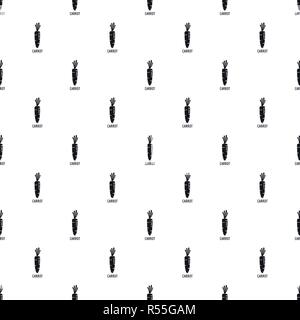 Carrot pattern seamless vector repeat geometric for any web design Stock Vector