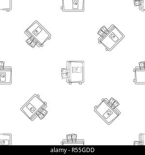 Metal safe pattern seamless vector repeat geometric for any web design Stock Vector