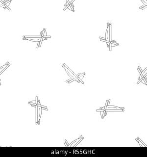 Hammock chair pattern seamless vector repeat geometric for any web design Stock Vector
