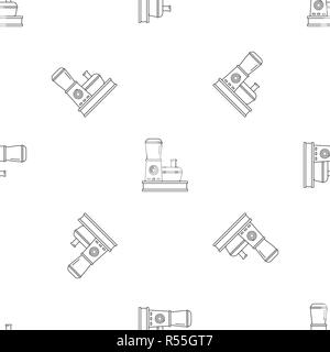 Food processor pattern seamless vector repeat geometric for any web design Stock Vector