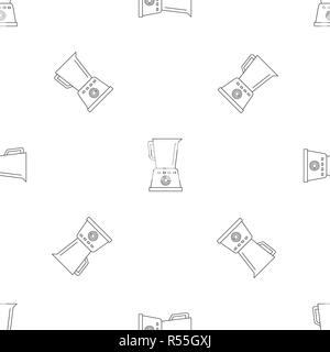 Kitchen blender pattern seamless vector repeat geometric for any web design Stock Vector