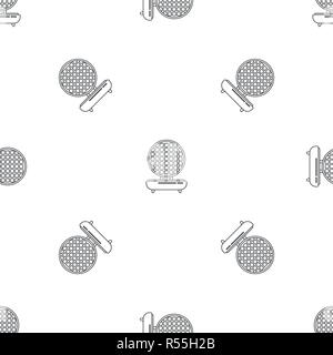Waffle maker pattern seamless vector repeat geometric for any web design Stock Vector