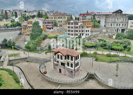 Trabzon, Turkey - September 8, 2018. View of Zagnos Vadisi park in Trabzon, with surrounding buildings. Stock Photo