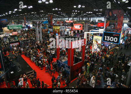 Overhead view of ComicCom at the Javits Center on October 7, 2018 in New York City. Stock Photo