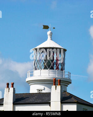 The Lighthouse at Caldey Island, near Tenby, Wales, UK Stock Photo