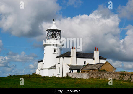 The Lighthouse at Caldey Island, near Tenby, Wales, UK Stock Photo