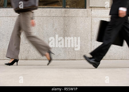 Businesspeople in hurry Stock Photo