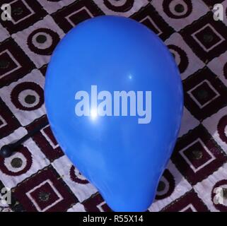 Beautiful blue colour balloon Stock Photo