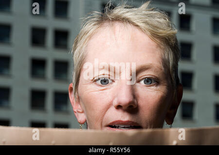 Shocked woman Stock Photo