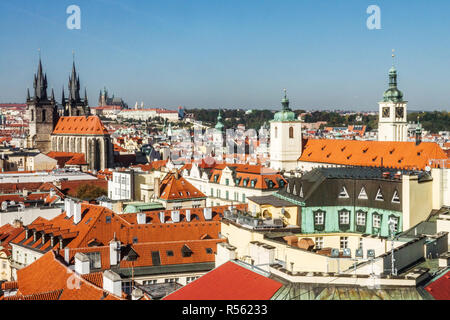 Church of St. James the Greater, Old Town, Prague Czech Republic prague Stock Photo