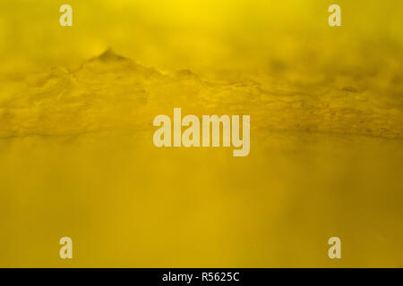 Yellow pepper under the microscope Stock Photo