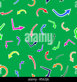 Dirrerent Colorful Arrows Seamless Pattern