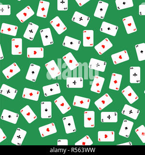 Different Playing Cards Pattern Stock Photo