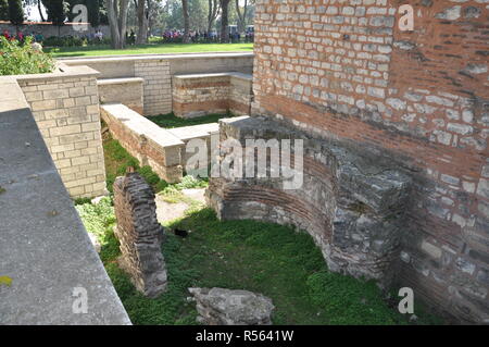 Topkapi Palace Museum and Hagia Irene Museum Stock Photo