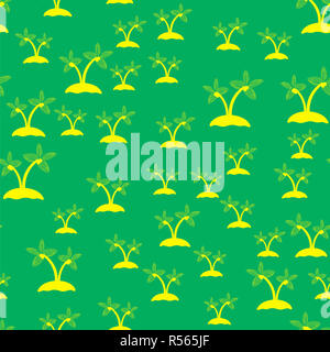 Colored Palm Seamless Pattern Stock Photo
