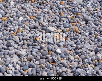 Smooth pebbles of different colors and size Stock Photo