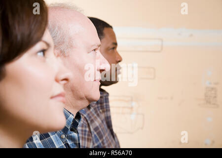 People in a row Stock Photo