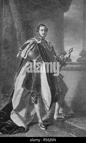 Prince Albert of Saxe-Coburg and Gotha, Francis Albert Augustus Charles Emmanue, 26 August 1819, 14 December 1861, was the Stock Photo