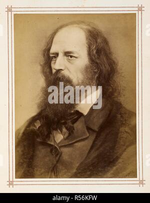 Alfred Tennyson, 1st Baron Tennyson, FRS (6 August 1809 â€“ 6 October 1892) was Poet Laureate of Great Britain and Ireland. Portrait. English poets. Twelve essays ... With twelve portraits. London : Frederick Bruckmann, 1876. Source: 1560/4193 plate facing page 220. Author: Gostwick, Joseph. Stock Photo