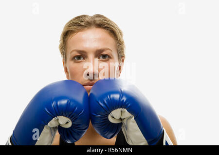 Female boxer Stock Photo