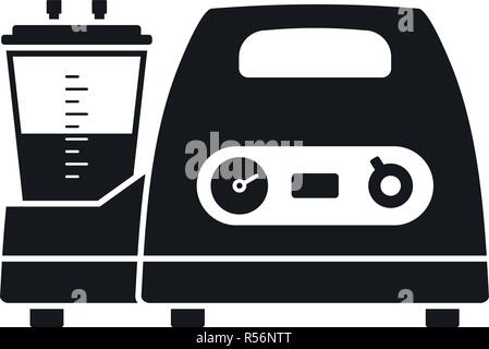 Medical lung device icon. Simple illustration of medical lung device vector icon for web design isolated on white background Stock Vector