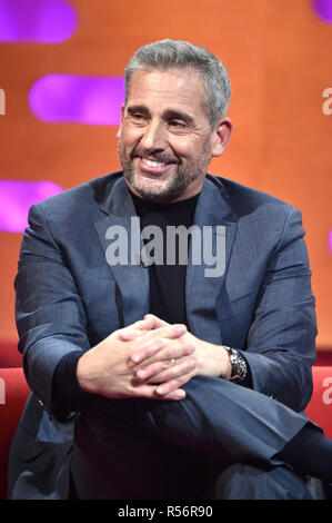 Steve Carell during the filming of the Graham Norton Show at BBC Studioworks 6 Television Centre, Wood Lane, London, to be aired on BBC One on Friday evening. Stock Photo