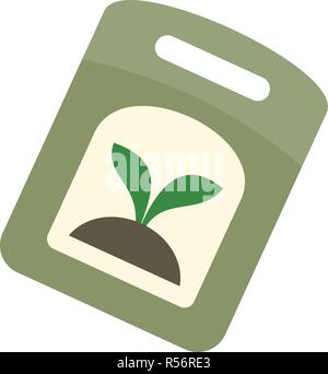 Seed pack icon. Flat illustration of seed pack vector icon for web design Stock Vector