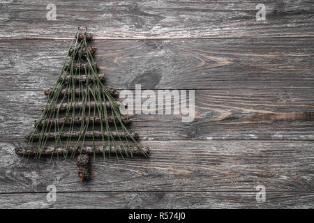 Flat Lay Christmas Tree Decorations Christmas Background Wooden Desk  Christmas Stock Photo by ©Vektoria 624551398