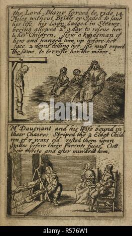 The cruel and bloodthirsty acts in Ireland during the english Civil War and the religious conflicts between Roman Catholics and Protestants. . The Teares of Ireland. England. Source: G.5557 41. Language: English. Author: Cranford, James. Stock Photo