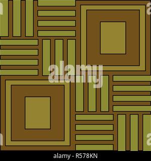 Geometric seamless ornament for ceramics, wallpaper, textile, web, cards. Ethnic pattern. Border ornament. Tribal ornament for fabric, surface design Stock Vector