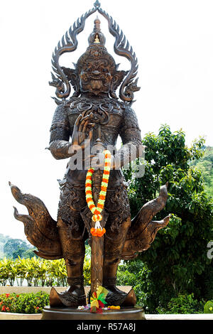 Pa Phu Kon statue holly ancient Stock Photo