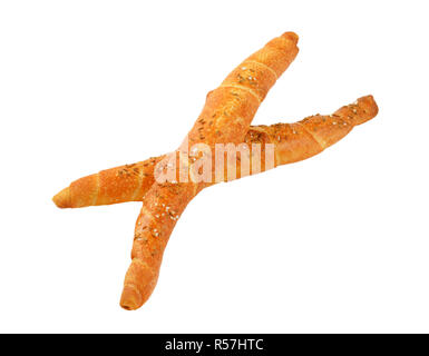 long crunchy bread rolls Stock Photo