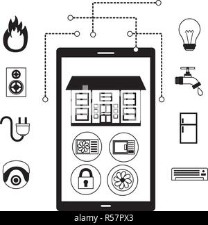 smart home related Stock Vector