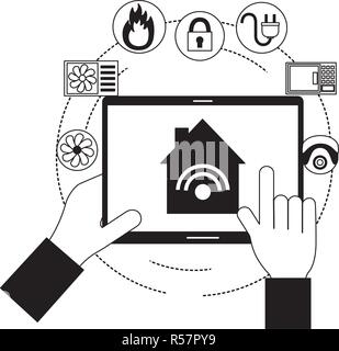 smart home related Stock Vector