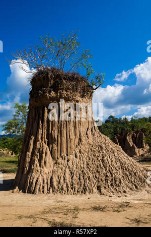 soil textures of  Sao Din Nanoy, Nan Province, Thailand . Stock Photo