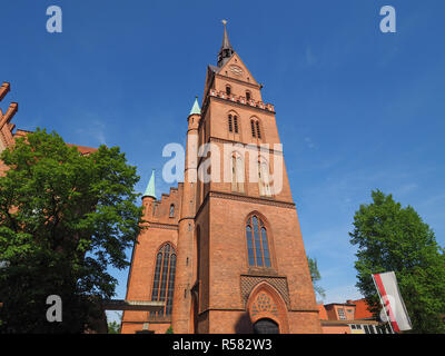 Propsteikirche Herz Jesu church in Luebeck Stock Photo