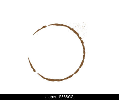 coffee stains on pad free Stock Photo