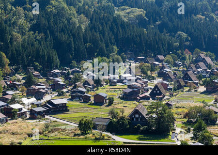 Japanese Historic Villages Shirakawago Stock Photo