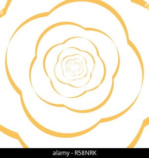 Design business concept Empty copy space modern abstract background. Paper Petals Cut Out Ribbon Strip Formed as Flowers in Repeat Pattern Stock Vector
