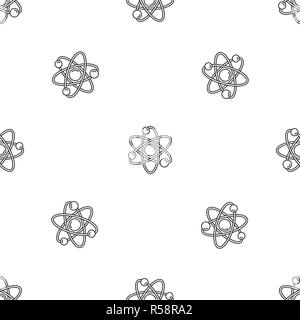 Atom pattern seamless vector repeat geometric for any web design Stock Vector