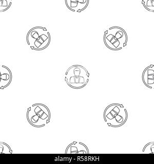 Customer retention pattern seamless vector repeat geometric for any web design Stock Vector