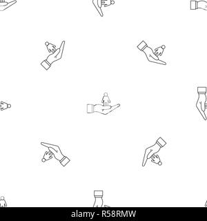 Client retention pattern seamless vector repeat geometric for any web design Stock Vector