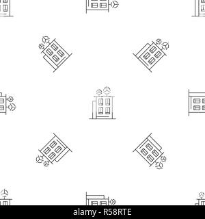 Intelligent building pattern seamless vector repeat geometric for any web design Stock Vector