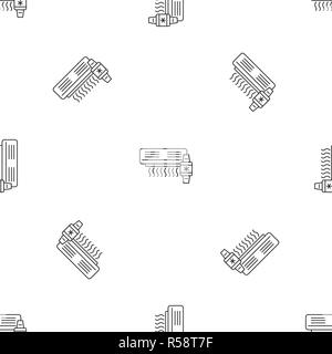 Air conditioner smart control pattern seamless vector repeat geometric for any web design Stock Vector
