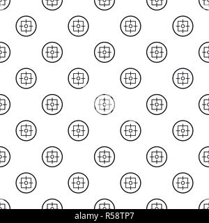 Target pattern seamless vector repeat geometric for any web design Stock Vector