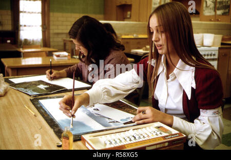 Art Class Students at Cathedral Senior High School in New Ulm, Minnesota ca. 1975 Stock Photo