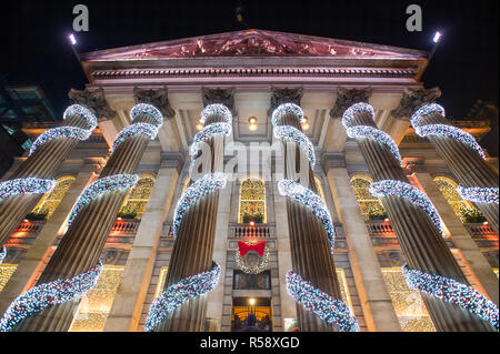 The Dome in George Street, Edinburgh decorated for Christmas. Stock Photo