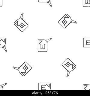 Fuel energy canister pattern seamless vector repeat geometric for any web design Stock Vector