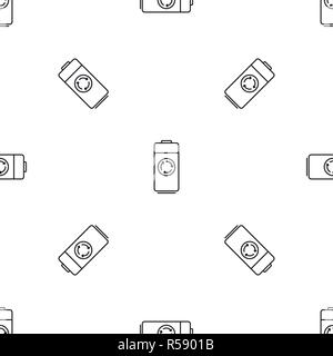 Recycle battery pattern seamless vector repeat geometric for any web design Stock Vector